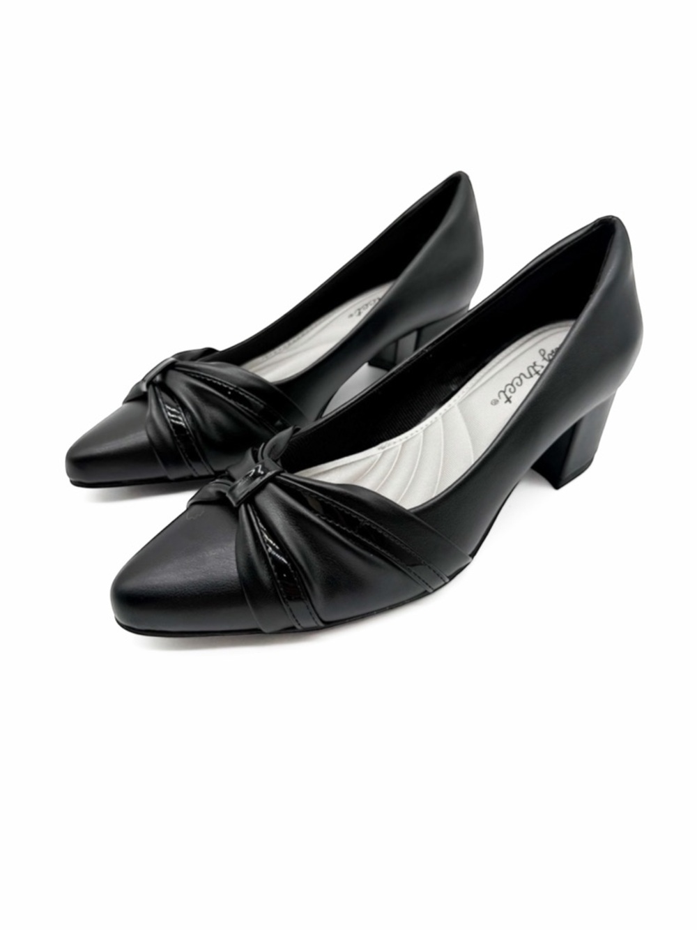 Easy Street Millie Comfort Block Heel Dress Pumps Black 6 Narrow NEW